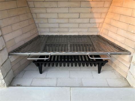 relacement fire box stainless rectanular steel grates for smokers amazon|fire pit grill grates.